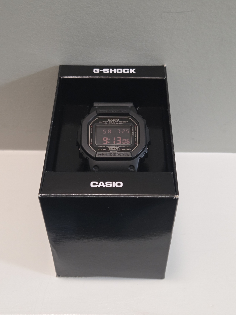 Casio G-Shock DW-5600MS-1DR Matte Black Digital Watch - With Original Box - NEW
